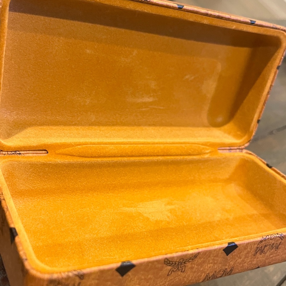 MCM Jumbo Leather Hardshell Sunglasses Case - Picture 7 of 16
